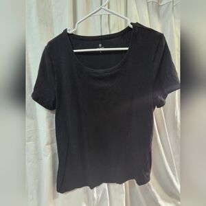 Talbots Black Short Sleeve Tee